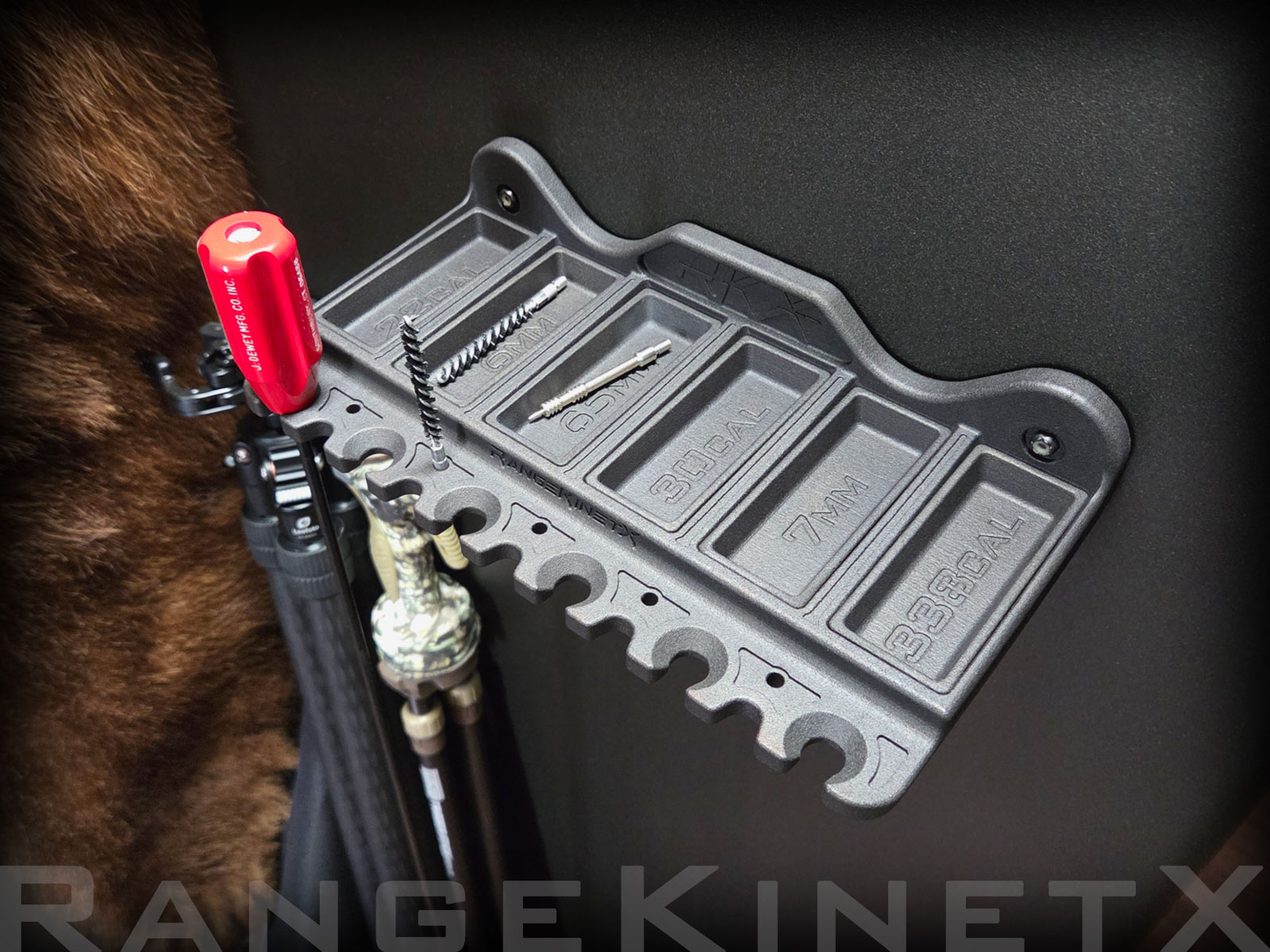 RKX Caliber Keeper™ Cleaning Rod Organizer Keep Your Cleaning Gear Organized. Ready. Accessible